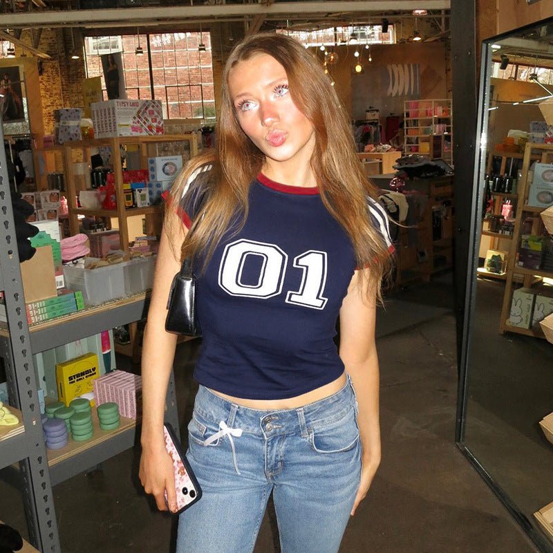 01 Navy Blue Top - Boulve Boutique