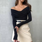 Black Long Sleeve Bodysuit