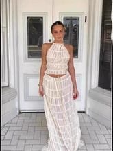 Backless Top and Maxi Skirt Two - Piece Set - Boulve Boutique