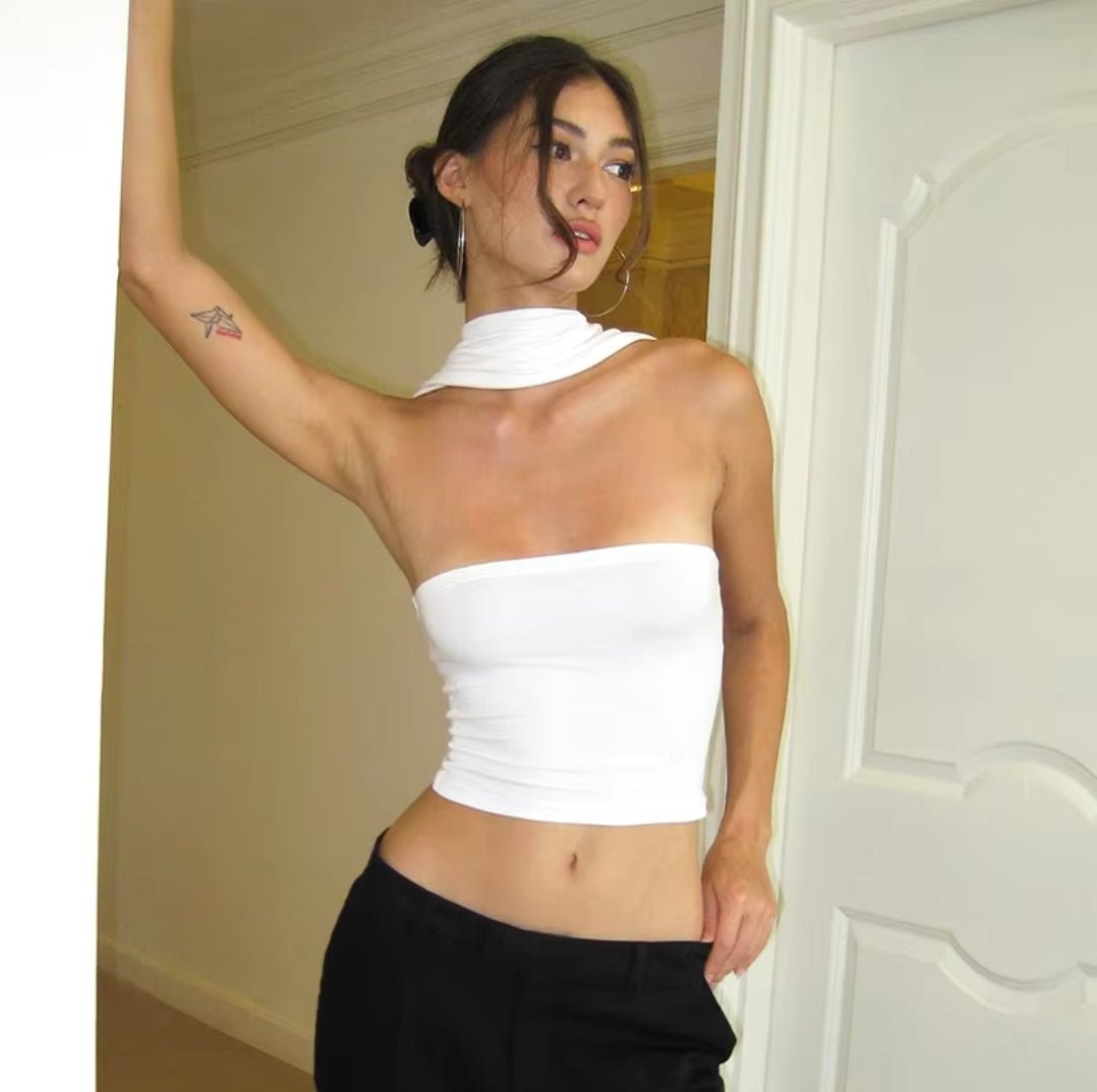 White Sleeveless Top - Boulve Boutique