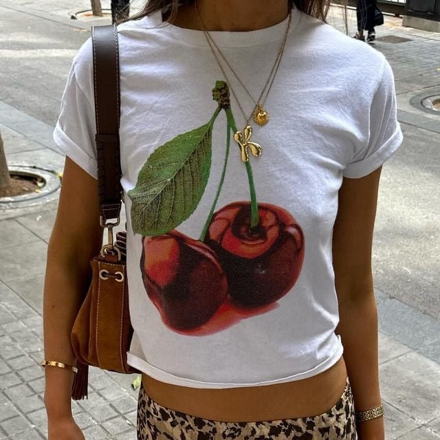 Cherry Crop Top - Boulve Boutique