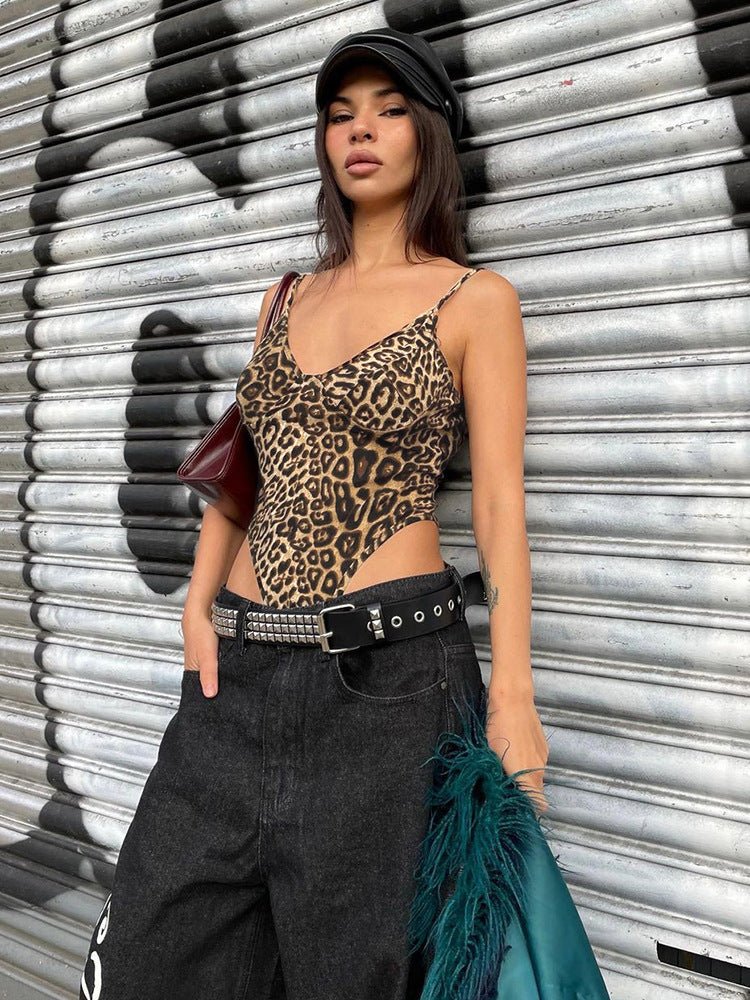 Leopard Print Bodysuit - Boulve Boutique